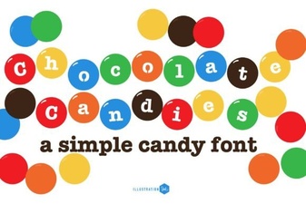 A Font Family Inspired by Chocolate Candies