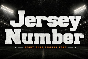 Custom Jersey Number Fonts for Sports & Diy Projects