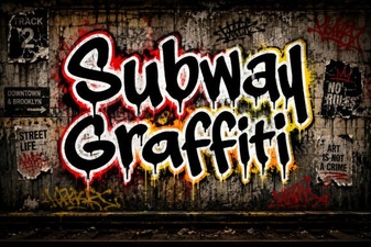 Unleash Urban Style: Subway Graffiti Fonts for Design