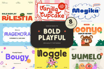 Playful Font Bundle for Creative Design Projects